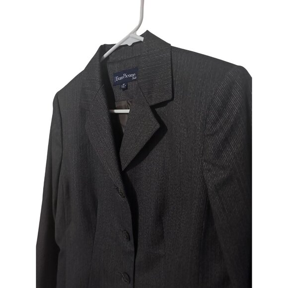 Evan-Picone gray stripes blazer size 8P - Picture 4 of 6